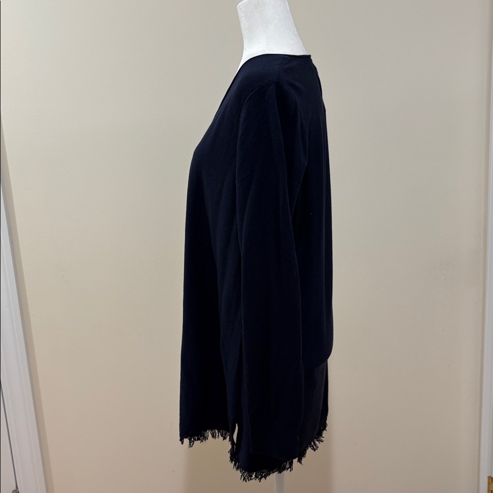 J.Jill V-neck Fringe Hem Sweater Tunic - Picture 3 of 6